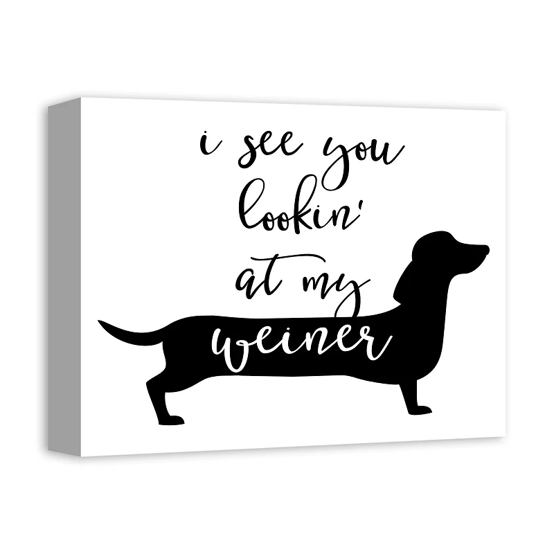 I See You Looking Canvas Wall Art