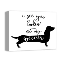 I See You Looking Canvas Wall Art