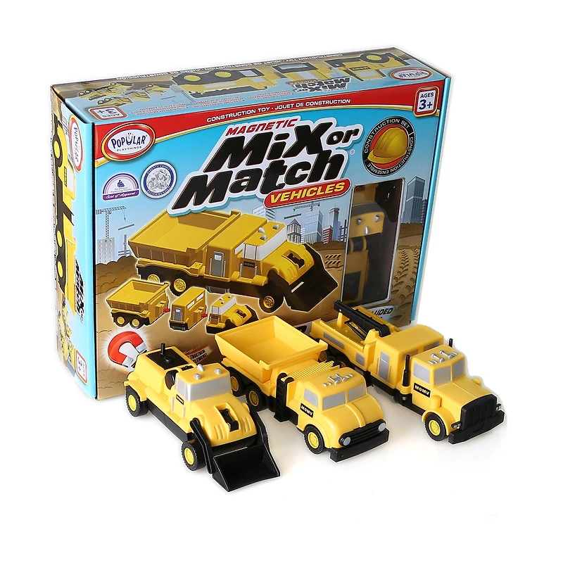 Magnetic Mix or Match Vehicles Construction Set