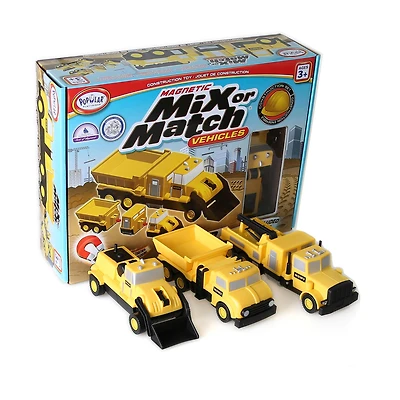 Magnetic Mix or Match Vehicles Construction Set