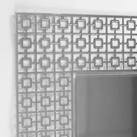 Head West® 29" Geometric Square Lattice Trellis Accent Wall Mirror