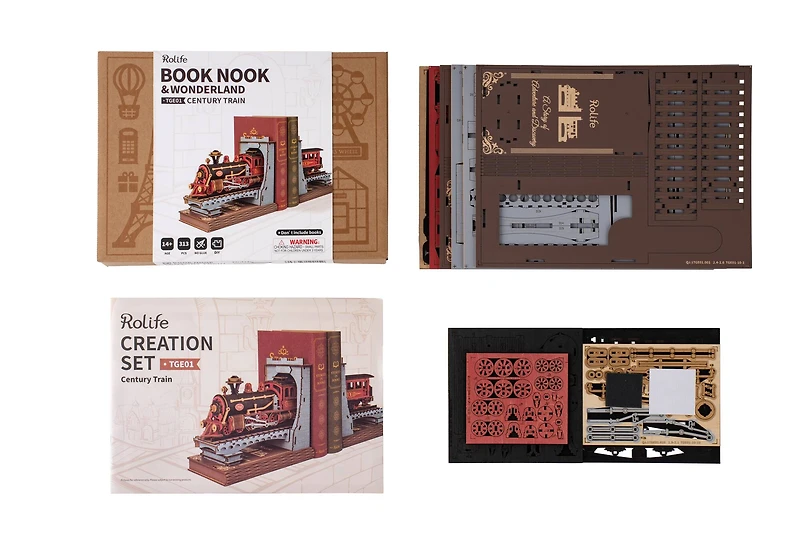 Rolife® Wonderland Century Train Book Nook Kit
