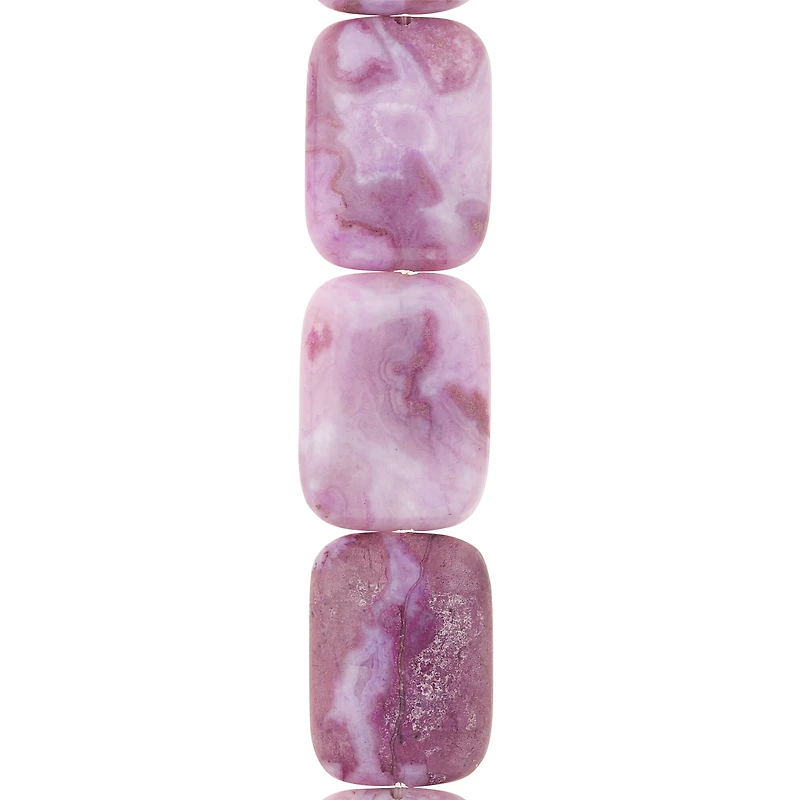 12 Pack: Amethyst Ocean Rectangle Beads, 22mm by Bead Landing™