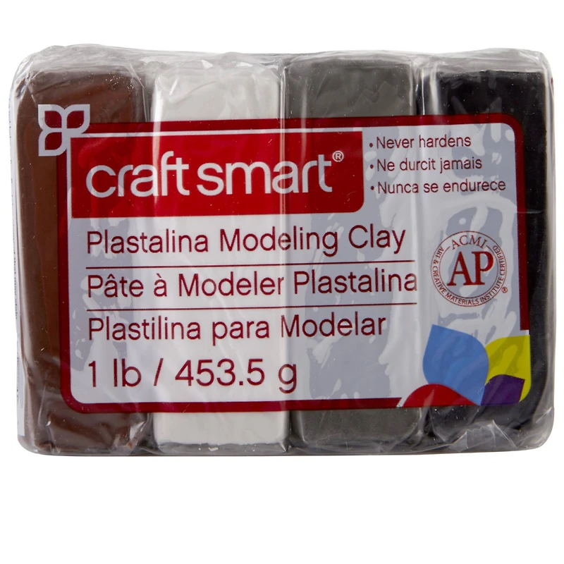 12 Pack: Neutral Plastalina Modeling Clay Set by Craft Smart®