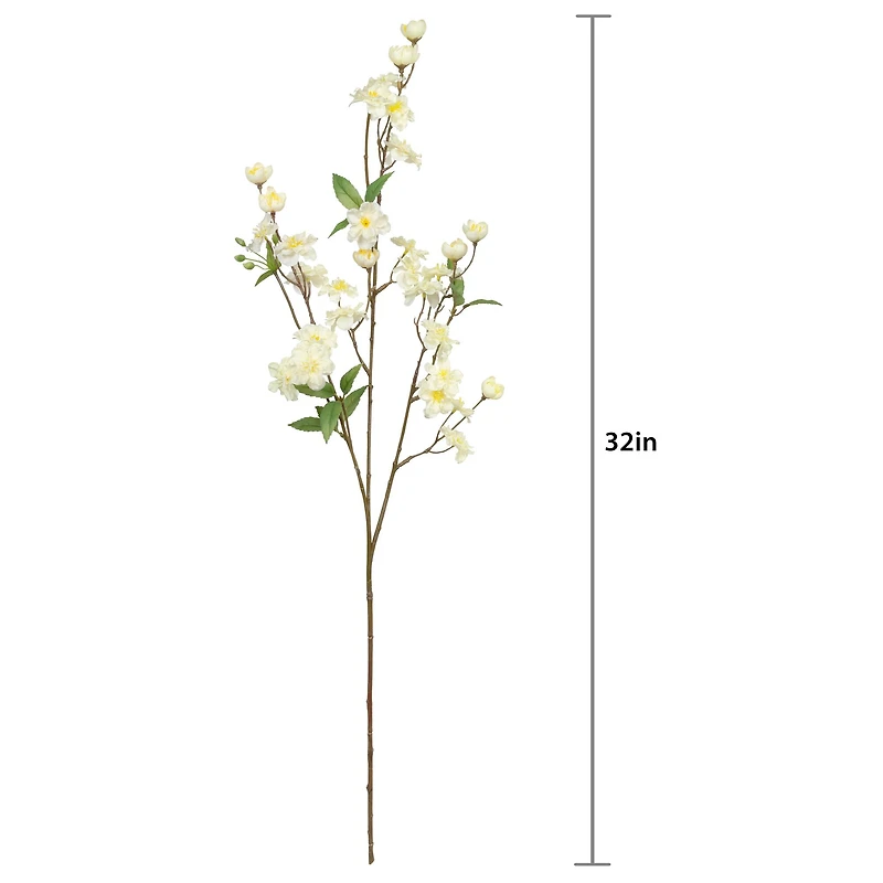 32" Cream Cherry Blossom Stem by Ashland®