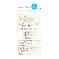 Gold Wedding Phrase Stickers by Recollections™