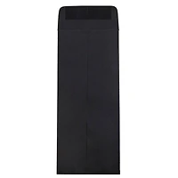 JAM Paper 4.5" x 10.375" Black Linen Policy Business Envelopes, 25ct.