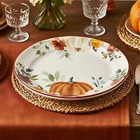 8.5" Pumpkin & Fall Florals Salad Plate by Ashland®