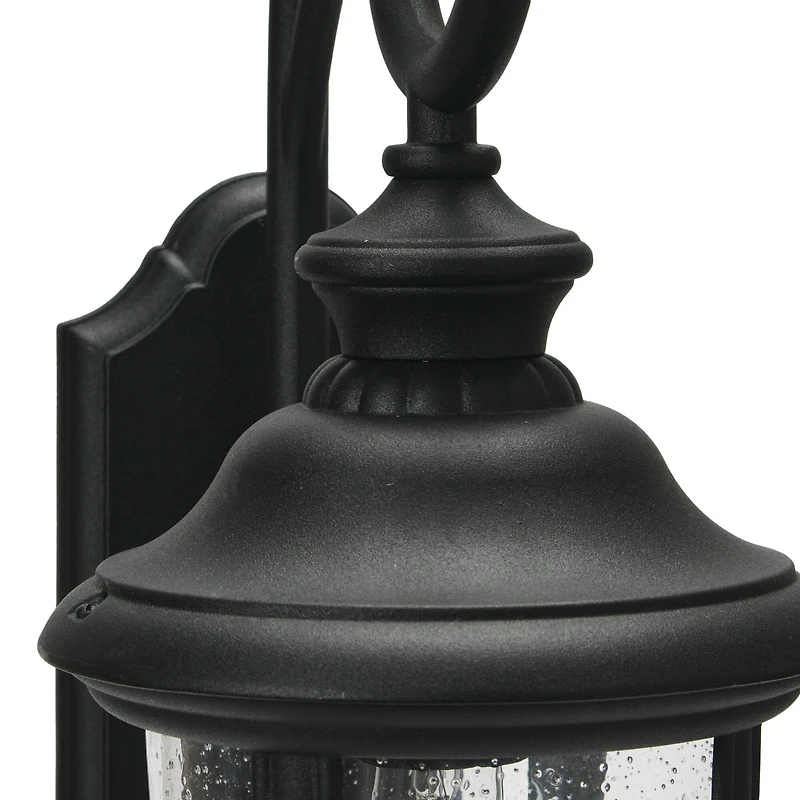 Hello Honey® Robert Stevenson Lighting Prestwick Matte Black Metal & Glass Outdoor Light