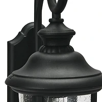 Hello Honey® Robert Stevenson Lighting Prestwick Matte Black Metal & Glass Outdoor Light