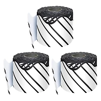 Carson Dellosa® Kind Vibes Black & White Stripes Rolled Scalloped Border, 195ft.