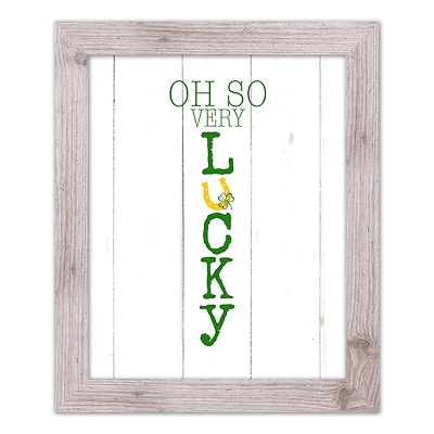 Oh So Lucky Framed Print 16" x 20" Western White Framed Print