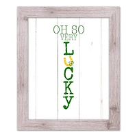 Oh So Lucky Framed Print 16" x 20" Western White Framed Print