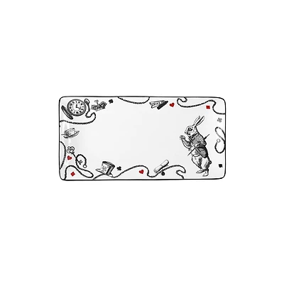 14" White Rabbit Ceramic Serving Dish by Ashland®