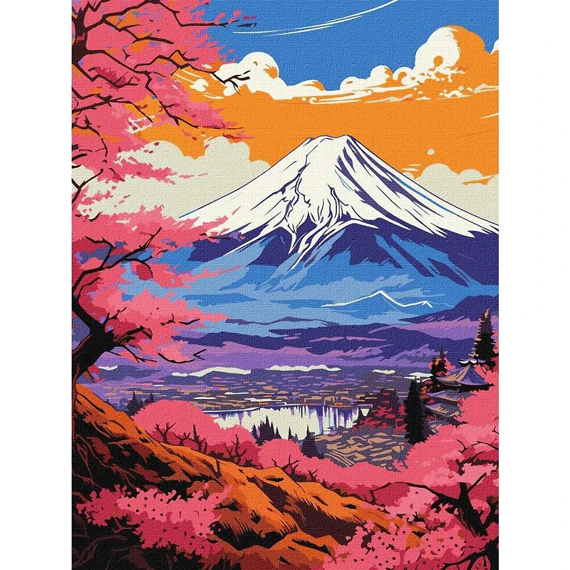 Ideyka Magical Fuji Painting by Numbers Kit