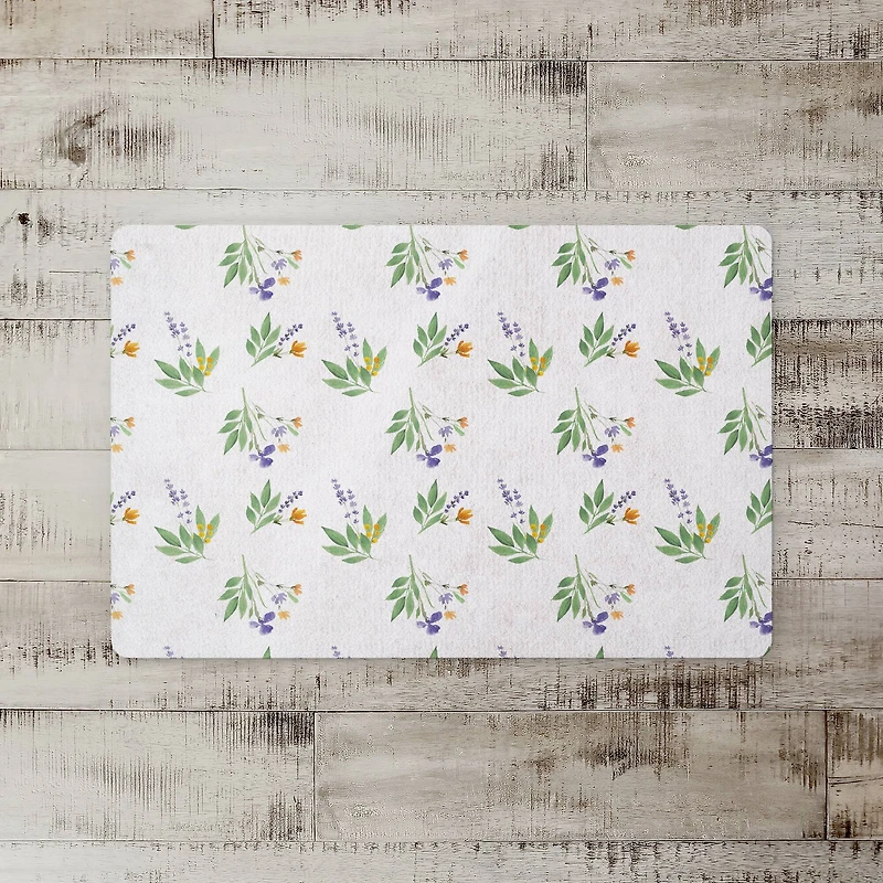Spring Flower Bunches 27" x 18" Floor Mat