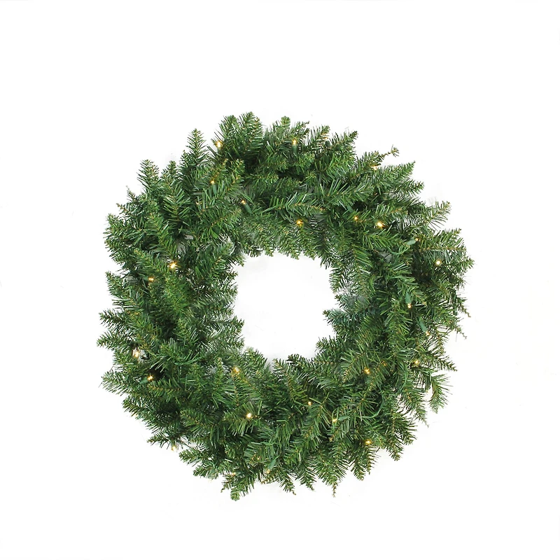 24" LED Buffalo Fir Artificial Christmas Wreath