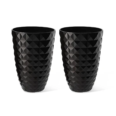 Glitzhome® 19.7" Eco-Friendly Oversized Faux Ceramic Pot Planters