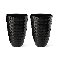Glitzhome® 19.7" Eco-Friendly Oversized Faux Ceramic Pot Planters