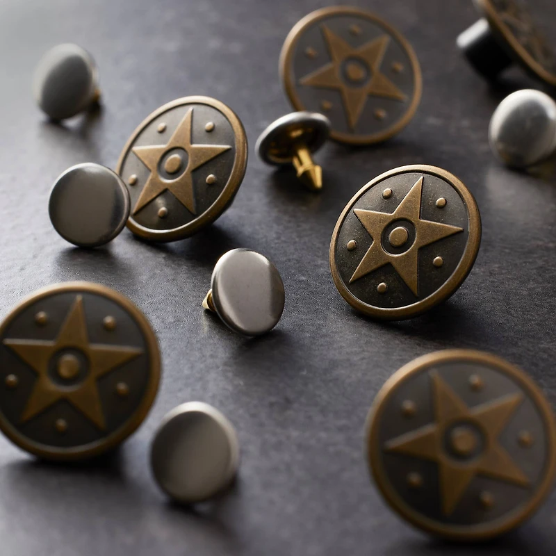 Soldier's Cross Jean Buttons by Loops & Threads™