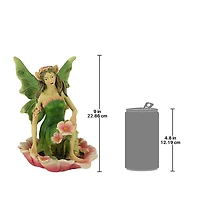 Design Toscano 9" Green Fairy of Acorn Hollow Statue