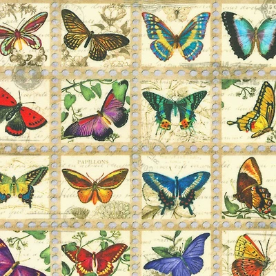 Robert Kaufman Butterflies Cotton Fabric