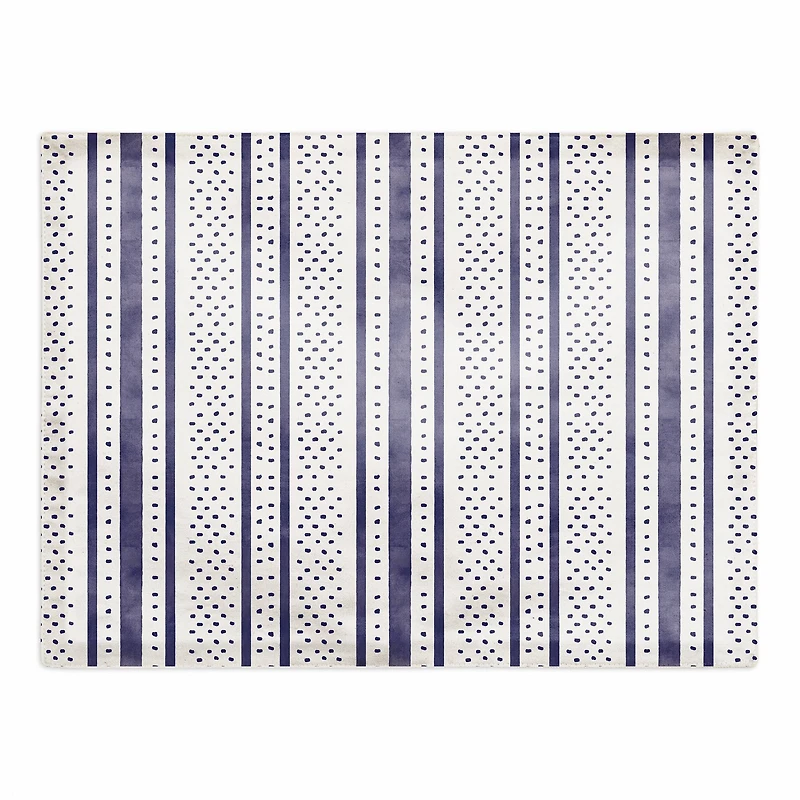 Stripes and Polka Dotss 18" x 14" Poly Twill Placemat