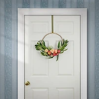 16" Eucalyptus & Buttercup Hoop Wreath