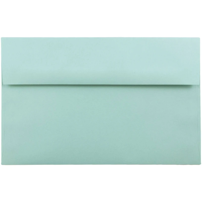 JAM Paper A10 Aqua Blue Invitation Envelopes