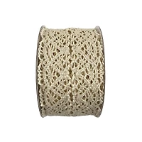 12 Pack: 1.75" x 3yd. Ivory Lace Crochet Ribbon by Celebrate It®