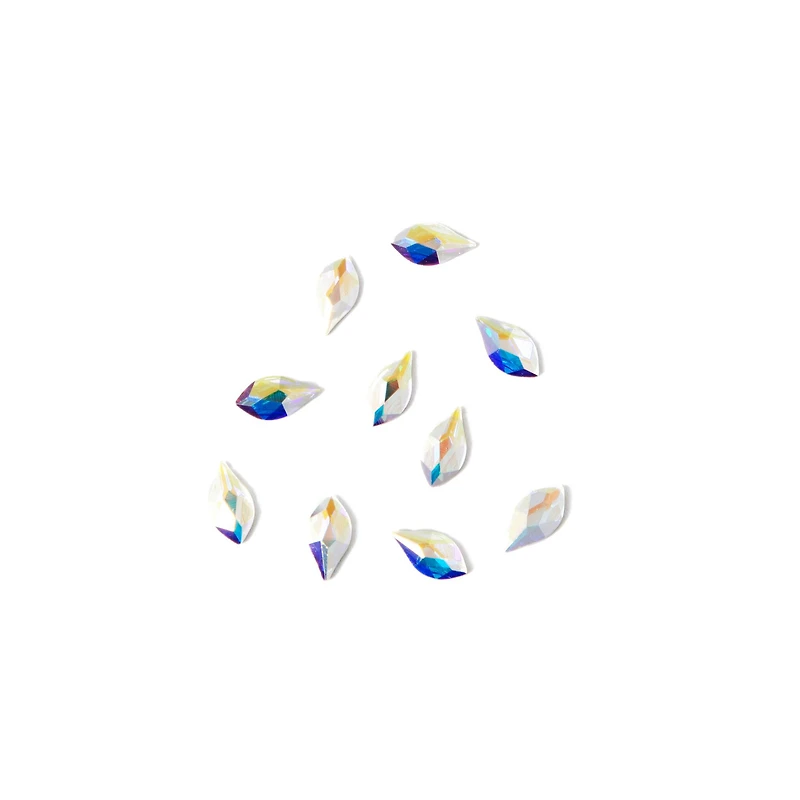 7.5mm Crystal AB Flame Glue-On Austrian Crystals by Bead Landing™, 10ct.