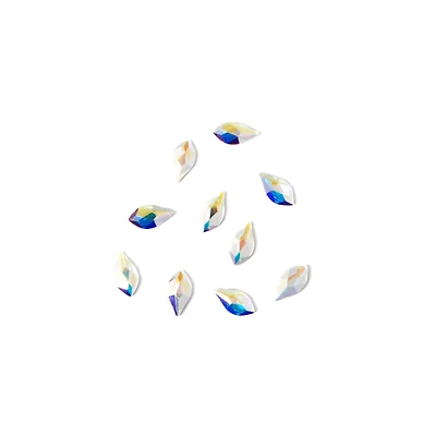 7.5mm Crystal AB Flame Glue-On Austrian Crystals by Bead Landing™, 10ct.