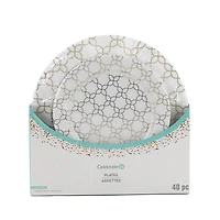 Gold Quatrefoil Lunch & Dinner Plates Set, 40ct. by Celebrate It™