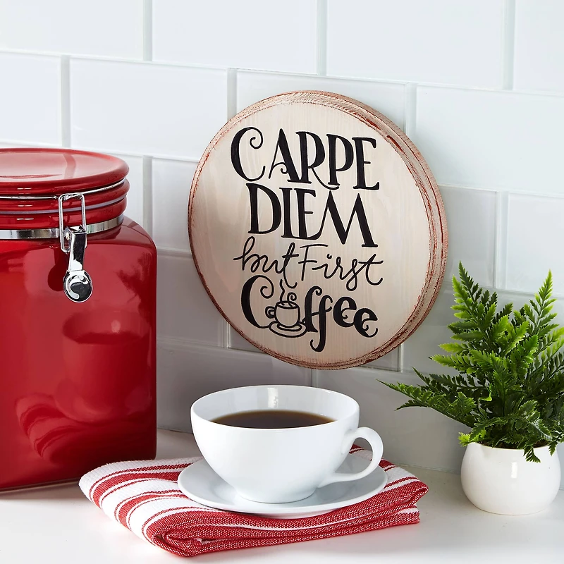 8" Circle Pinewood Plaque by Make Market®