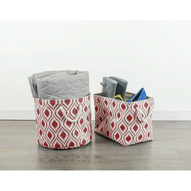 DII® 15" Round Ikat Fabric Bin