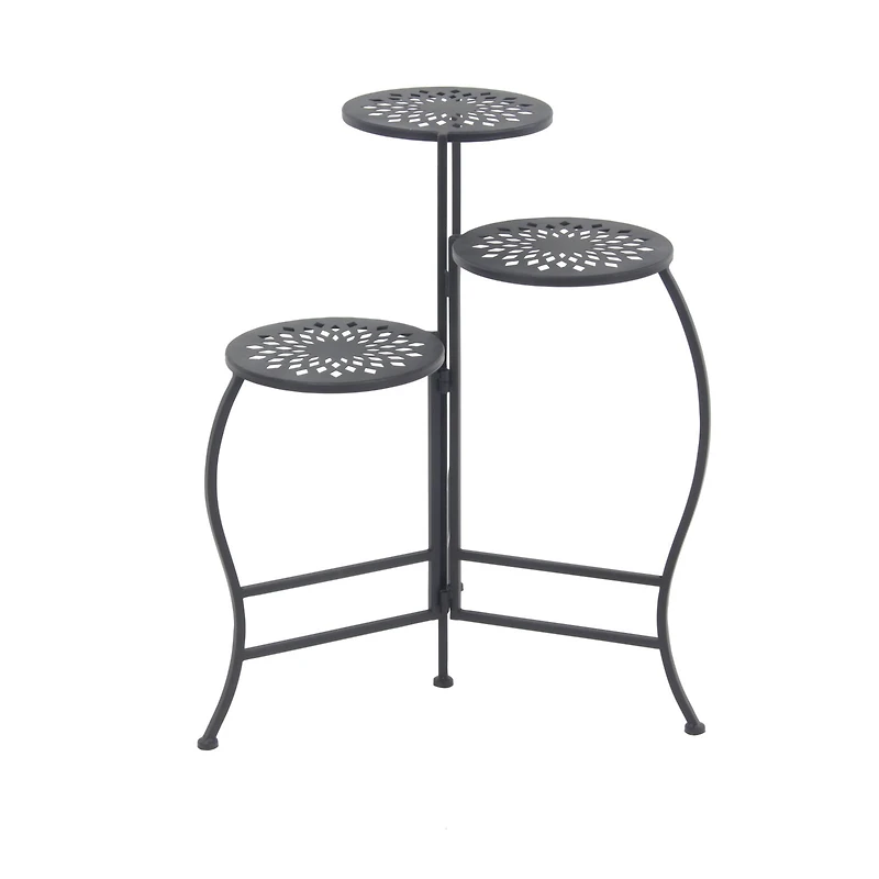 2ft. Black Metal Traditional Plantstand
