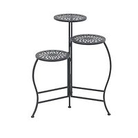 2ft. Black Metal Traditional Plantstand
