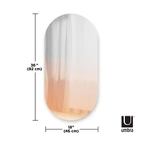 Umbra 36" Copper Misto Oval Mirror