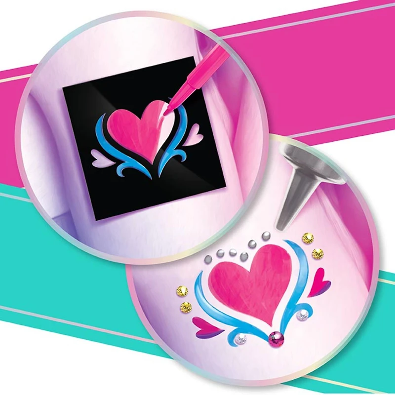 Bright Stripes Spa*rkle Rainbow Festival Body Art Set