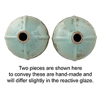 Hello Honey® Distressed Finish Brown & White Terracotta Vase Set