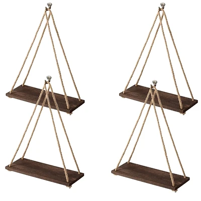 Brown Floating Shelves Set