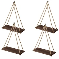 Brown Floating Shelves Set