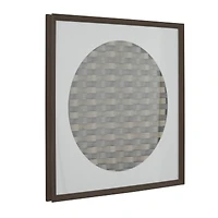 Dark Brown Wood Contemporary Shadow Box, 24" x 2" x 24"