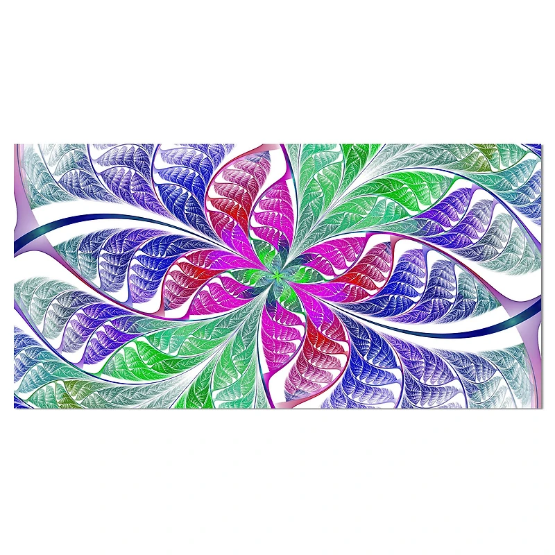 Designart - Flower like Fractal Stained Glass
