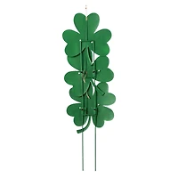 Glitzhome® 36.75" St. Patrick's Metal Shamrock Yard Stake Set