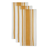 DII® Honey Gold Chef Stripe Dish Towels, 3ct.