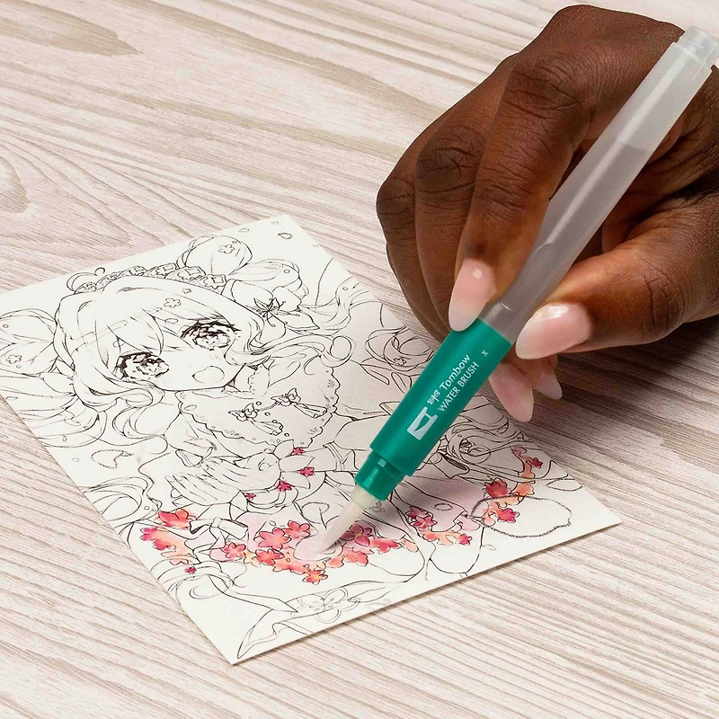 Tombow Flowers Manga Illustration Dual Brush Pen Art Set