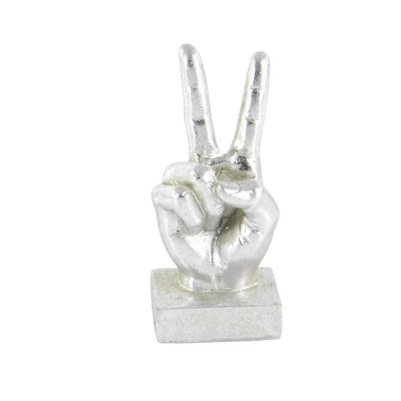 CosmoLiving by Cosmopolitan Silver Hand Sculpture Set