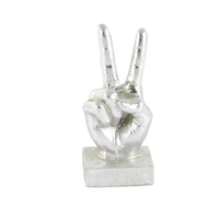CosmoLiving by Cosmopolitan Silver Hand Sculpture Set