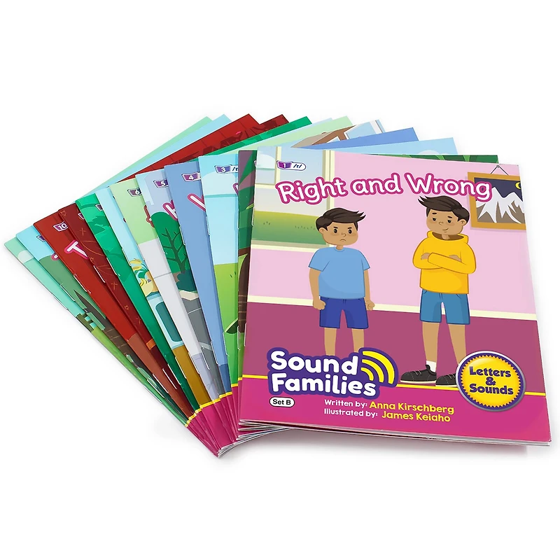 Junior Learning® Decodable Readers Sound Families Consonants Fiction Phase 5.5 Set